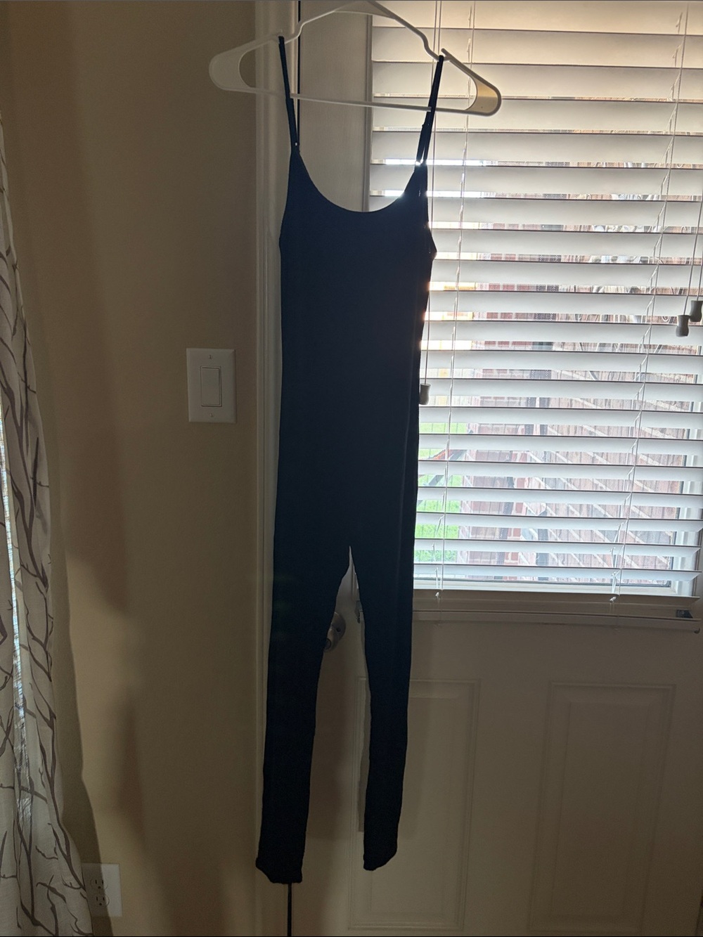 Fashion Nova Black Slim Spaghetti-Strap Jumpsuit